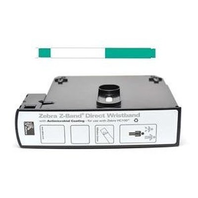 Картридж для HC-100 GREEN этикетки-браслеты зеленые 25х279 мм (200 шт.), 10006995-3K-AIDC/L Картридж для HC-100 GREEN этикетки-браслеты зеленые 25х279 мм (200 шт.), 10006995-3K-AIDC/L