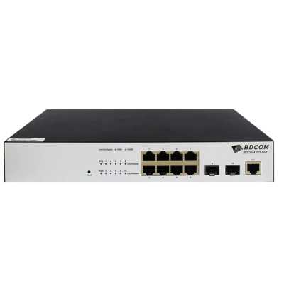 S2510-C Коммутатор Ethernet switch with 10 GE ports (1 console port, 8 GE TX ports, 2 GE SFP ports standard AC220V power supply fanless, 1U, desktop S2510-C Коммутатор Ethernet switch with 10 GE ports (1 console port, 8 GE TX ports, 2 GE SFP ports standard AC220V power supply fanless, 1U, desktop