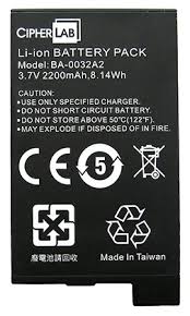 Изображение Аккумуляторная батарея дополнительная для Cipher CP-30, 3.7V 2200 mAh Li-ion, KB1B372200284 от магазина СканСтор Изображение Аккумуляторная батарея дополнительная для Cipher CP-30, 3.7V 2200 mAh Li-ion, KB1B372200284 от магазина СканСтор