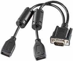Изображение Кабель VM3 USB Y cable - D15 male to two USB type A plug 10ft. (3.05m) host., VM3052CABLE от магазина СканСтор Изображение Кабель VM3 USB Y cable - D15 male to two USB type A plug 10ft. (3.05m) host., VM3052CABLE от магазина СканСтор