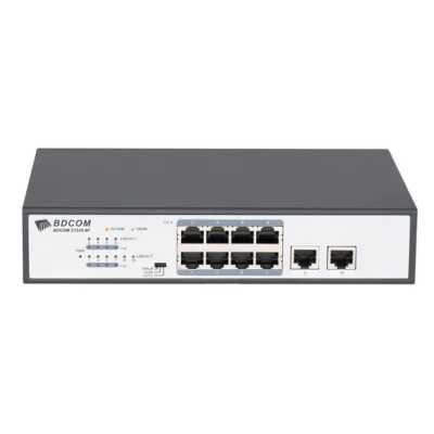 S1510-8P Коммутатор Unmanaged Multi functional PoE Switch (8 1000M PoE ports, 2 GE TX ports built-in AC220V power supply 120W PoE power, desk-top/ra S1510-8P Коммутатор Unmanaged Multi functional PoE Switch (8 1000M PoE ports, 2 GE TX ports built-in AC220V power supply 120W PoE power, desk-top/ra