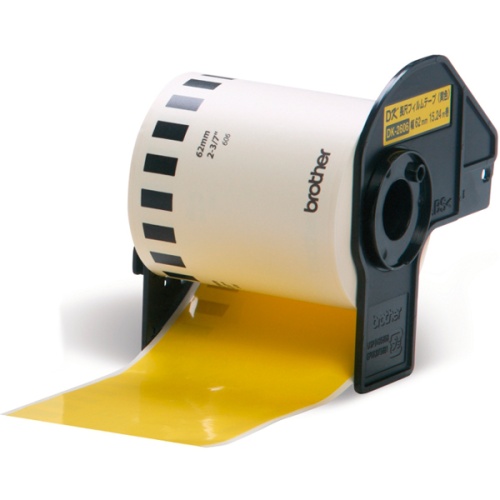 Самоклеящаяся непрерывная пленочная лента Brother желтая (шир. 62 мм), DK22606 Самоклеящаяся непрерывная пленочная лента Brother желтая (шир. 62 мм), DK22606