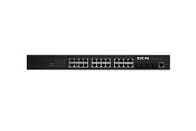 S4600-28X-P-SI ���������� L2+ PoE Full Gigabit Access Switch(24*10/100/1000Base-T + 4* 10G SFP+),  AC power, static routing, PoE af/at,  370W PoE powe