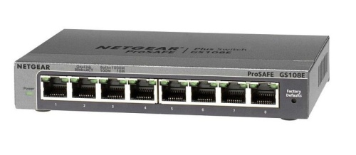Коммутатор NETGEAR, GS108E-300PES Коммутатор NETGEAR, GS108E-300PES