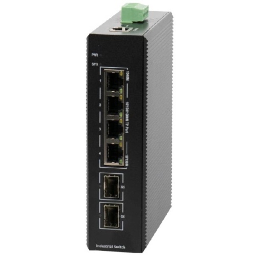IES200-V25-2S4T Коммутатор Managed industrial switch with 2 Gigabit SFP ports and 4 Gigabit TX ports industrial DC 12~55V redundant dual power input IES200-V25-2S4T Коммутатор Managed industrial switch with 2 Gigabit SFP ports and 4 Gigabit TX ports industrial DC 12~55V redundant dual power input