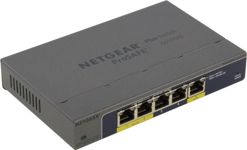 Коммутатор NETGEAR, GS105PE-10000S Коммутатор NETGEAR, GS105PE-10000S