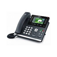 Телефон Yealink SIP-T46G SIP-телефон, цветной экран, 16 линий, BLF, PoE, GigE, БЕЗ БП, SIP-T46G