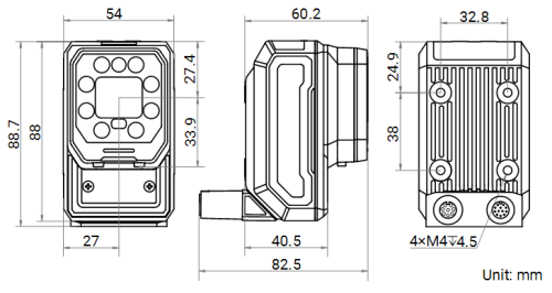 ����������� ����������� ����� Hikrobot ID5000X, MV-ID5050XM-16M-RBN �� �������� �������� ���� 3