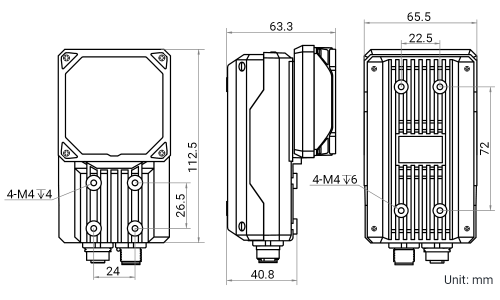 ����������� ����������� ����� Hikrobot ID5030, MV-ID5030M-12S-WBN �� �������� �������� ���� 3