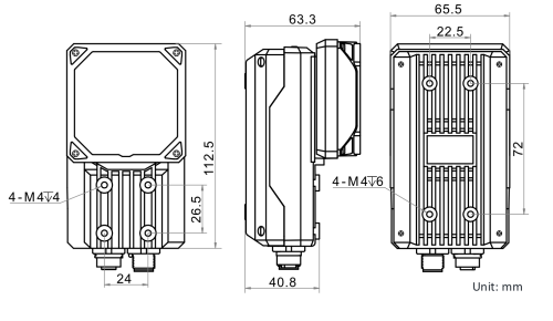 ����������� ����������� ����� Hikrobot ID5050, MV-ID5050M-12S-WBN �� �������� �������� ���� 3