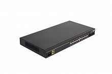 S4600-28P-P-SI(R3)  L2 PoE Full Gigabit Access Switch(24*10/100/1000Base-T + 4* Gigabit SFP),  AC power,  PoE af/at,  370W PoE power, S4600-