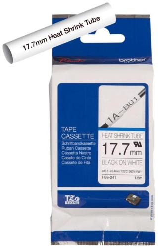 Термоусадочная трубка Brother черн/бел (шир. 17,7 мм), HSE241 Термоусадочная трубка Brother черн/бел (шир. 17,7 мм), HSE241