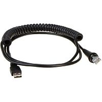   Cable: USB, black, Type A, 2.9m (9.5), coiled, host power, 53-53235-N-3   