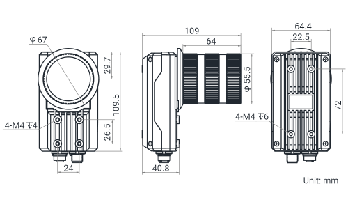 ����������� ����������� ����� Hikrobot ID5030, MV-ID5030M-00C-NNN �� �������� �������� ���� 3