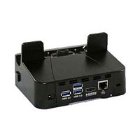    1-SLOT DOCK WITH RUGGED IO ADAPTER: HDMI, ETHERNET, 3XUSB 3.0  REQUIRES POWER SUPPLY PWR-BGA12V50W0WW, DC CABLE CBL-DC-388A1-01 AN   