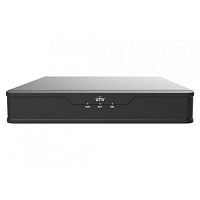Uniview NVR301-04S3 Видеорегистратор IP 4-х канальный 4К,  видеовыходы: 1 HDMI, 1 VGA,  аудиовыход, 1 SATA HDD до 6TБ, входящий поток на запись: до 64