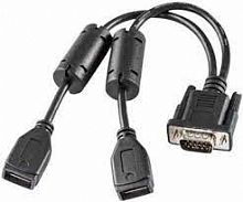   VM3 USB Y cable - D15 male to two USB type A plug 10ft. (3.05m) host., VM3052CABLE   