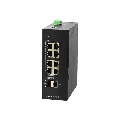 IES200-V25-2S8P Коммутатор Managed industrial POE switch with 2 Gigabit SFP ports and 8 Gigabit POE TX ports industrial DC 48~55V redundant dual powe IES200-V25-2S8P Коммутатор Managed industrial POE switch with 2 Gigabit SFP ports and 8 Gigabit POE TX ports industrial DC 48~55V redundant dual powe