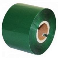 Термотрансферная лента 55 мм х 74 м, 2", OUT, Printmark W100, Wax, зеленая (green), PM055074WOGREEN